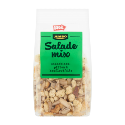 Huismerk Salade Mix Zonnebloempitten & Knoflook Bits